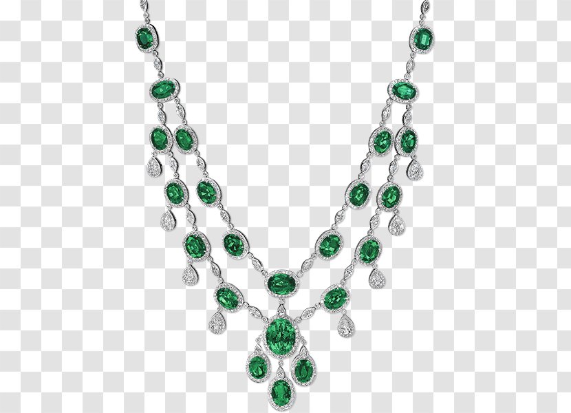 Emerald Necklace Jewellery Ring Gemstone - Body Jewelry Transparent PNG