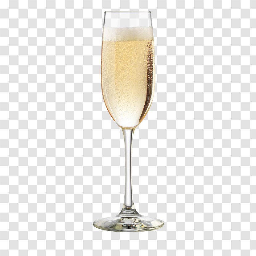White Wine Champagne Glass Sparkling - Stemware Transparent PNG