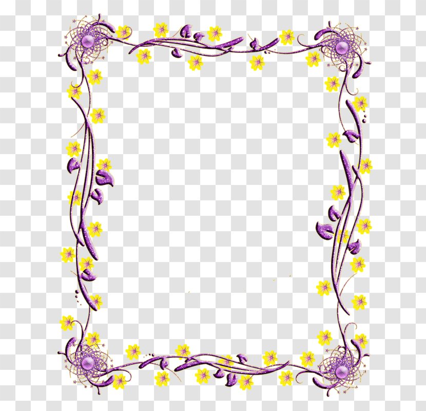 Picture Frames Floral Design Clip Art - Purple - 2017 Transparent PNG