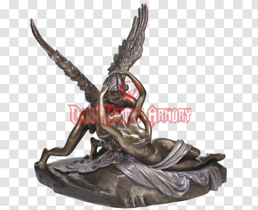 Psyche Revived By Cupid's Kiss Cupid And Statue Sculpture - Antonio Canova Transparent PNG