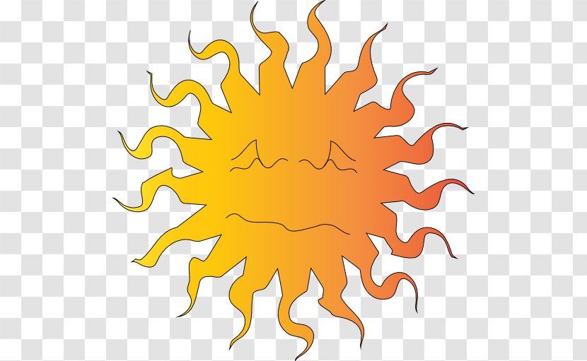 Clip Art - Yellow - Hot Sun Cliparts Transparent PNG