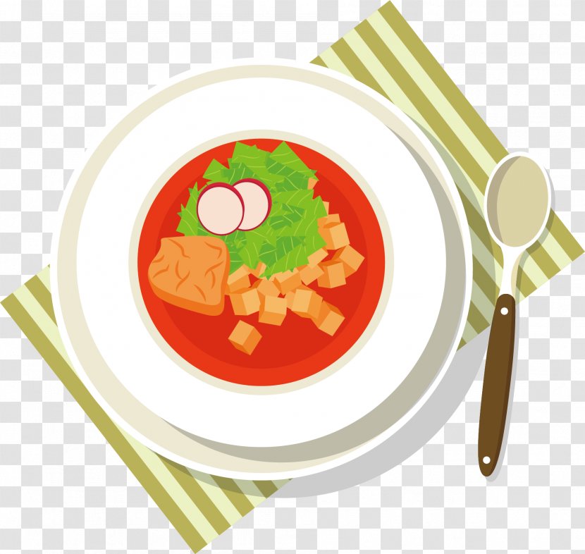 Soup Meat Cartoon Illustration - Drawing - Vector Transparent PNG