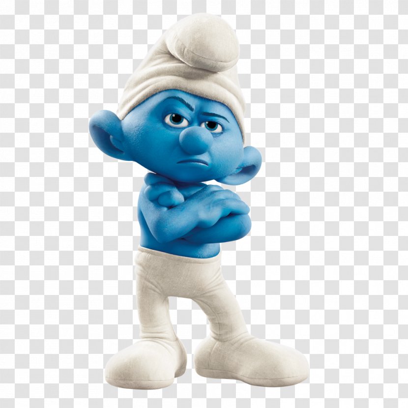 Grouchy Smurf Brainy Smurfette Gutsy Papa - Smurfs Transparent PNG