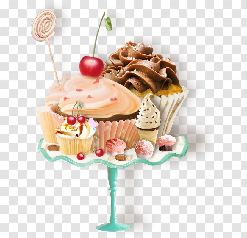 Cupcake Chocolate Cake Birthday Milk Bakery - Baking Transparent PNG