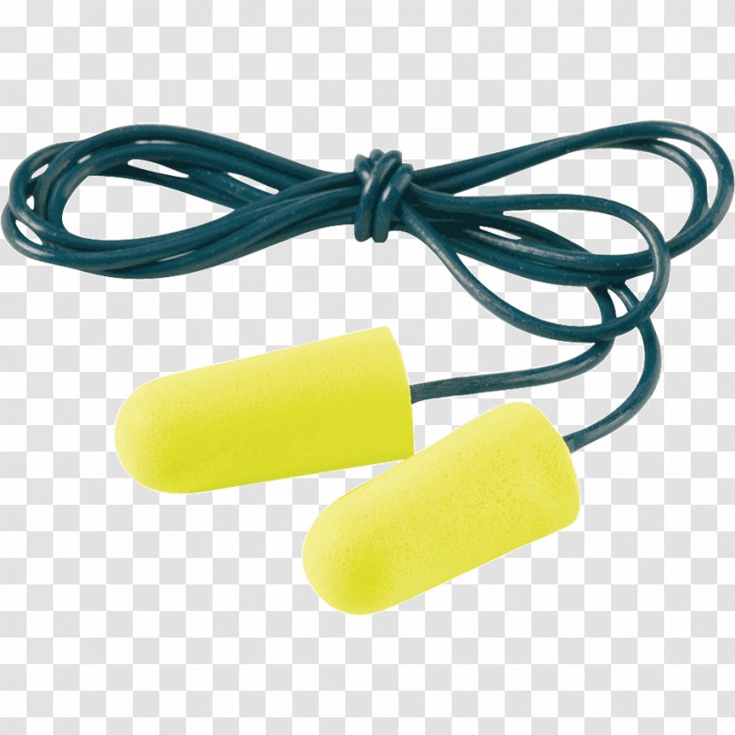 Earplug 3M Gehoorbescherming Yellow - Blue - Ear Transparent PNG