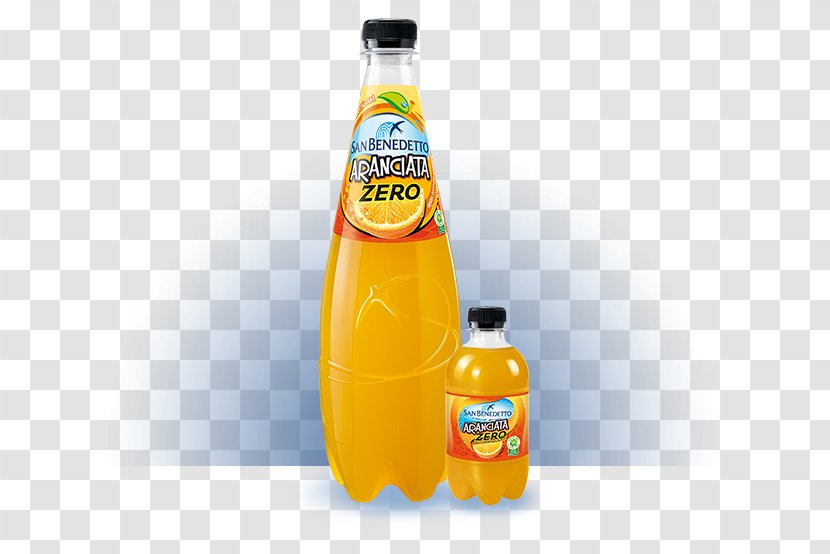 Orange Drink Fizzy Drinks Soft Carbonated Water - Bottle Transparent PNG