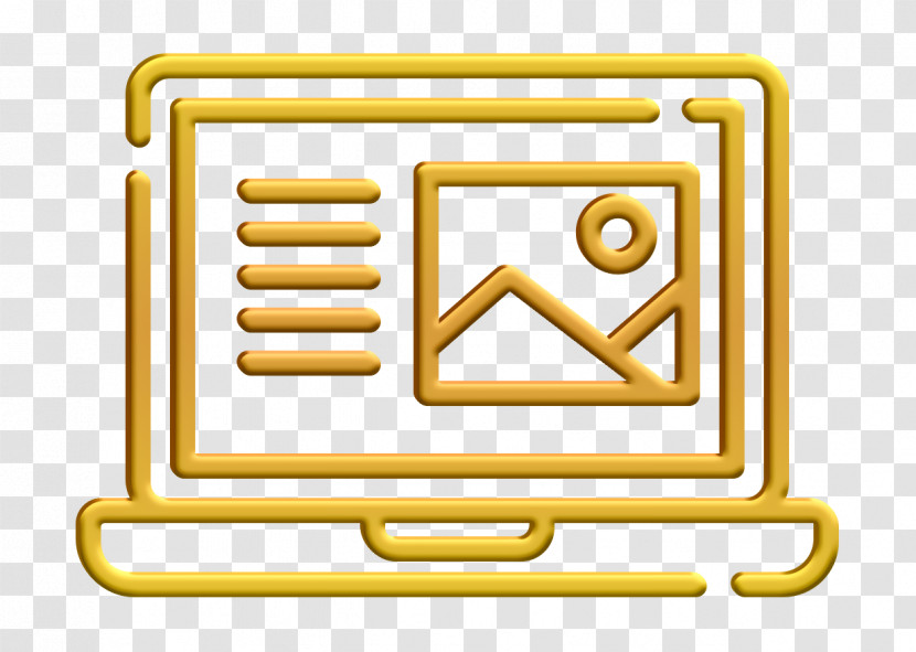 Copywriting Icon Laptop Icon Article Icon Transparent PNG