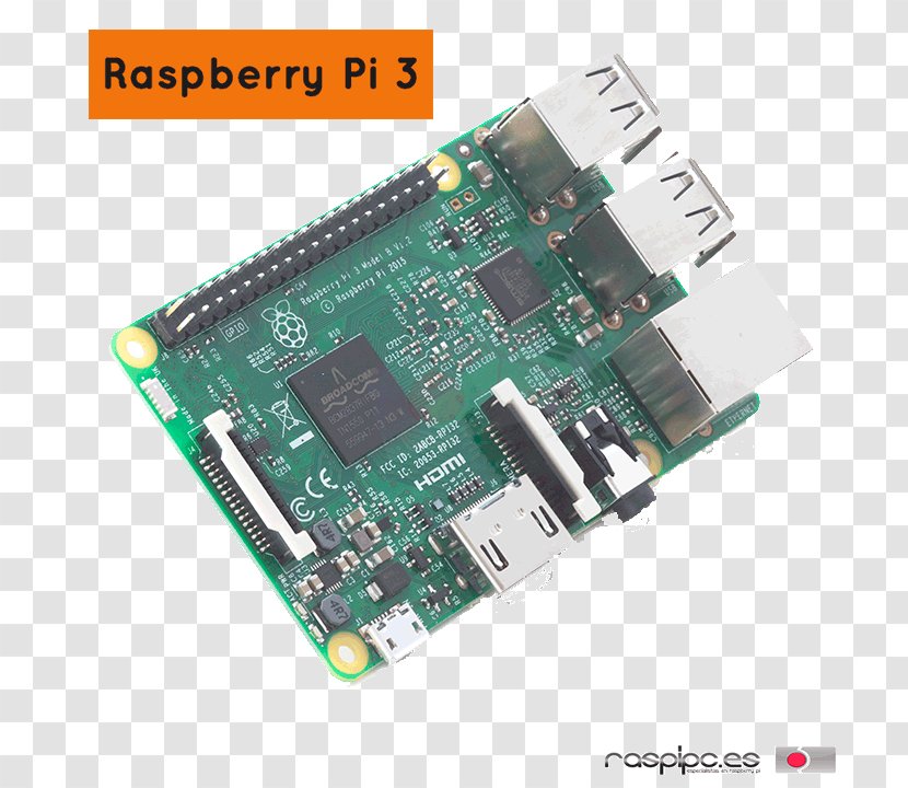 Raspberry Pi 3 Wi-Fi ARM Cortex-A53 Bluetooth Low Energy - Technology Transparent PNG