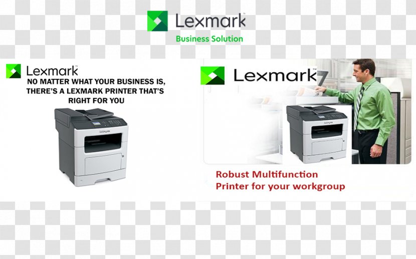 Multi-function Printer Laser Printing Output Device Lexmark MX310 - Mx310 Transparent PNG