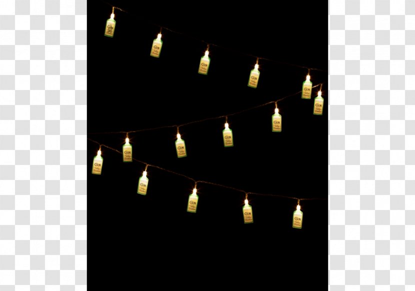 Gin Lighting Christmas Lights Night Font - Light String Transparent PNG