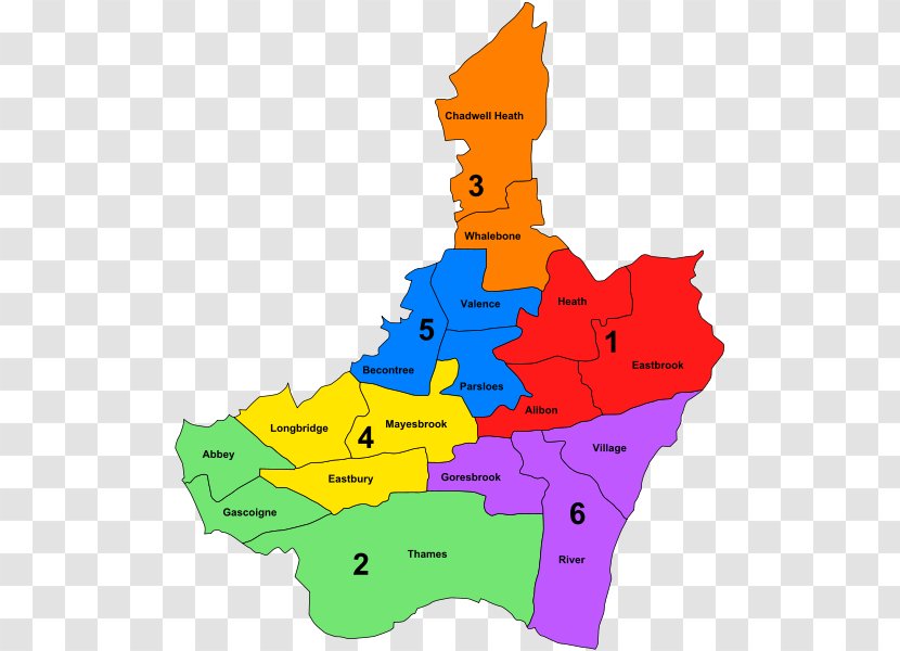 Dagenham Monterrey Barking Electoral District Map Transparent PNG