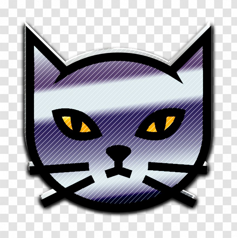 Halloween Black Cat - Animal Icon - Logo Smile Transparent PNG