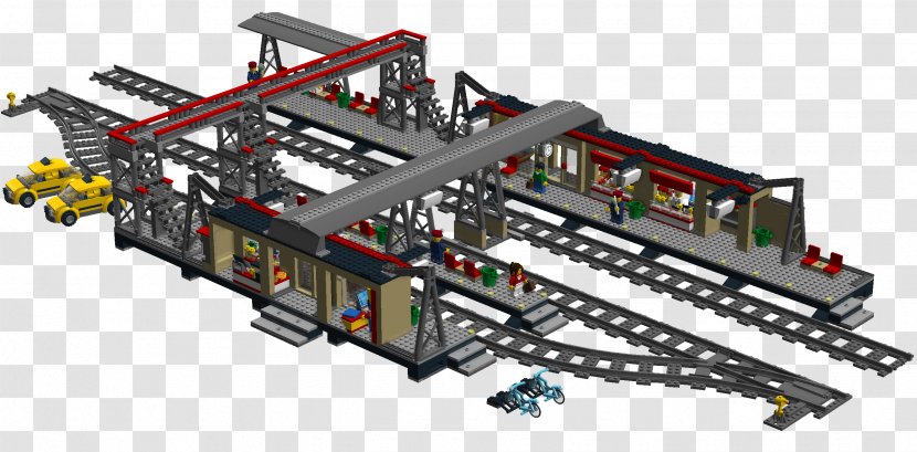 Train Station Rail Transport LEGO Construction Set - Lego Transparent PNG