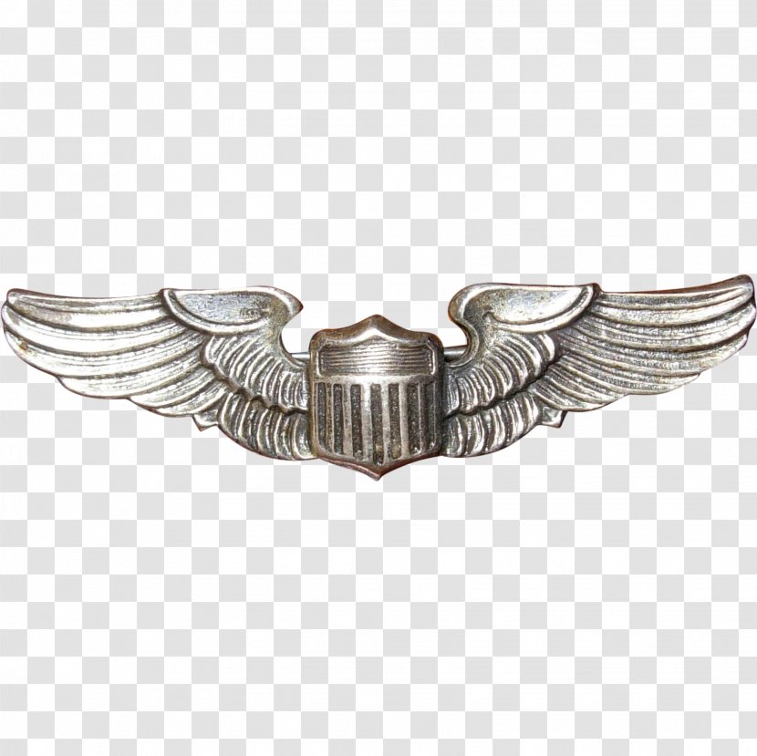 United States Of America Military Wing Aircraft Pilot Aviator Badge Transparent PNG