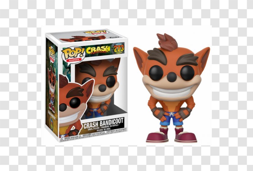 Funko Pop! Games Crash Bandicoot Vinyl Figure #273 Toy Amazon.com - Bob Ross Transparent PNG