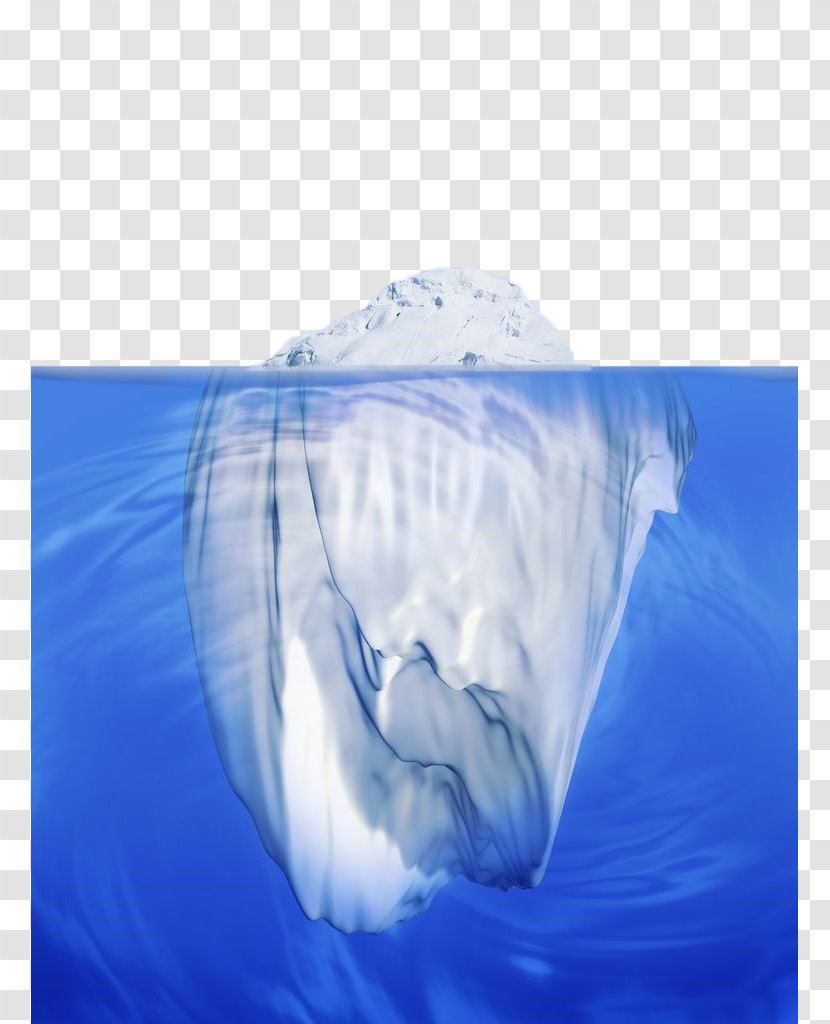 Antarctic Iceberg Stock Photography Underwater - Blue Transparent PNG
