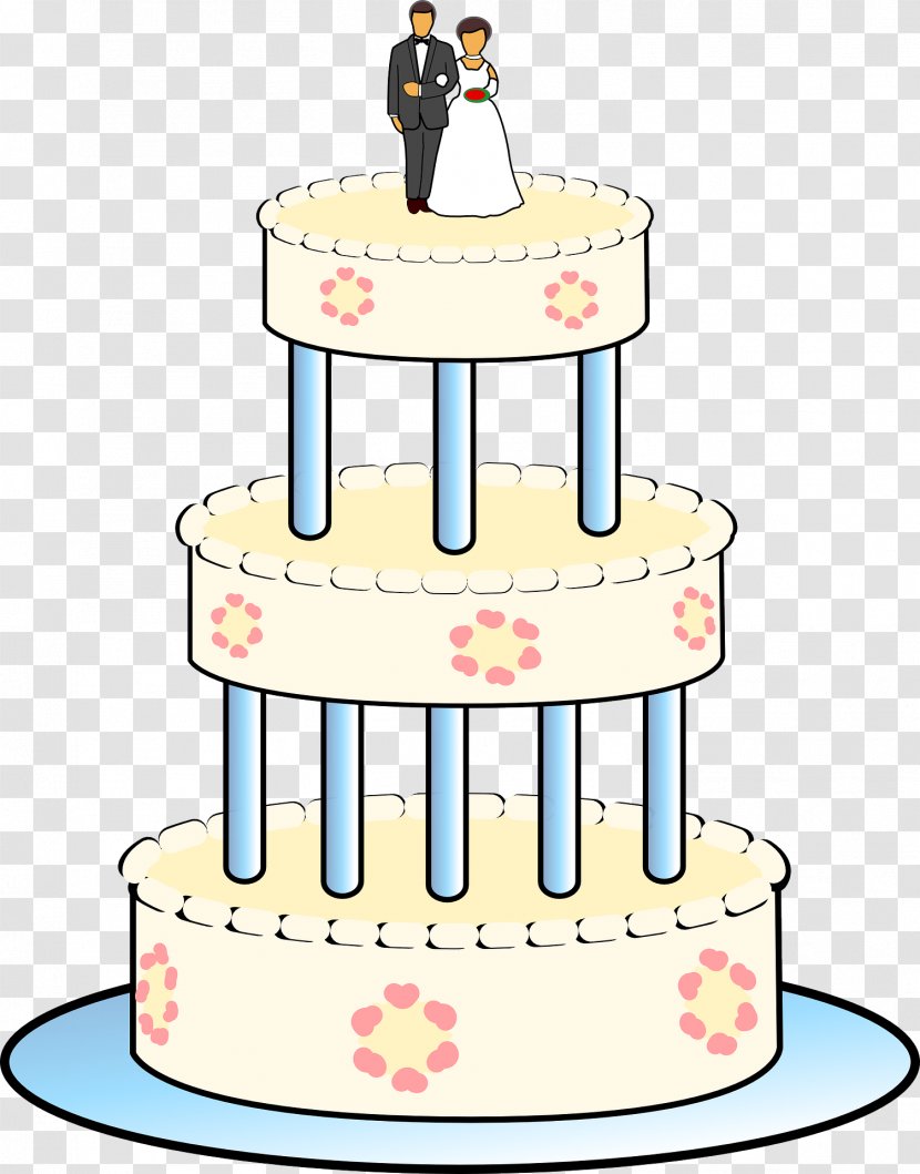 Wedding Cake Invitation Birthday Clip Art - Three-tier Transparent PNG