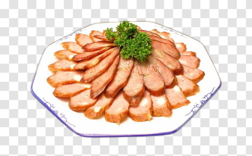 Sausage Ham Fast Food - Cold Cut - Delicious Intestine Material Picture Transparent PNG