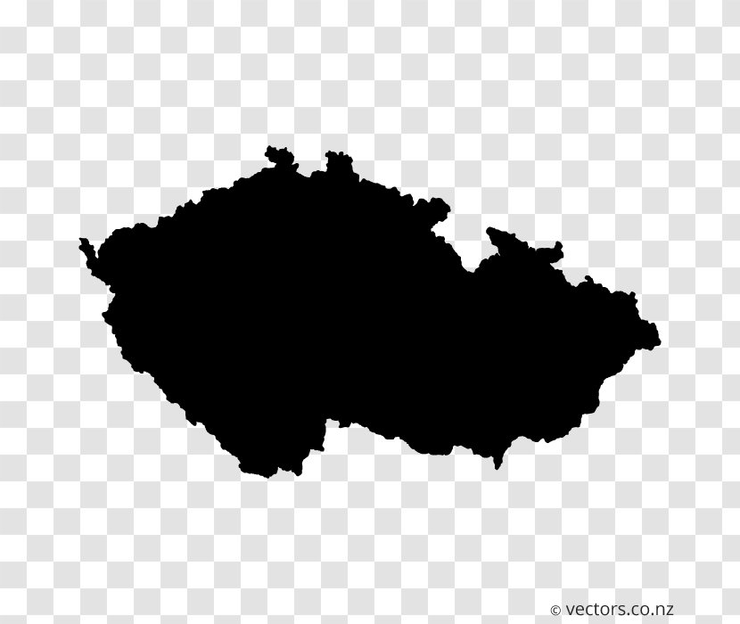 Flag Of The Czech Republic Vector Map Royalty-free - Grey Pattern Transparent PNG