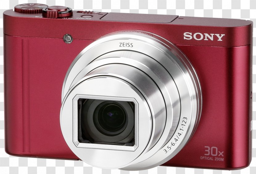 Digital SLR Sony DSC-WX500 Red Hardware/Electronic Cyber-shot DSC-HX90 Camera Lens Mirrorless Interchangeable-lens Transparent PNG