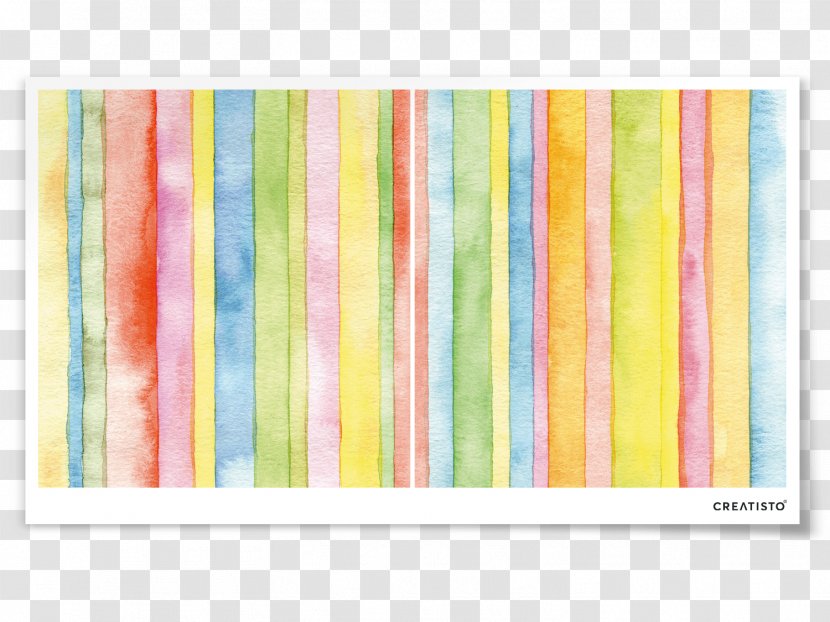 Textile Watercolor Painting Paper Image Pattern - Yellow - Stripes Transparent PNG