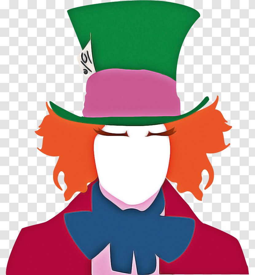 Cartoon Costume Hat Clip Art Fictional Character Hatter - Accessory Transparent PNG