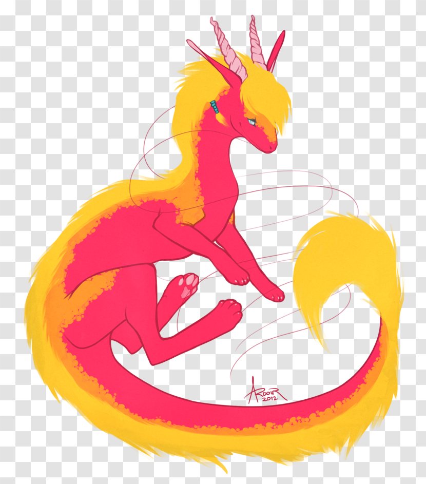 Dragon Clip Art - Yellow Transparent PNG