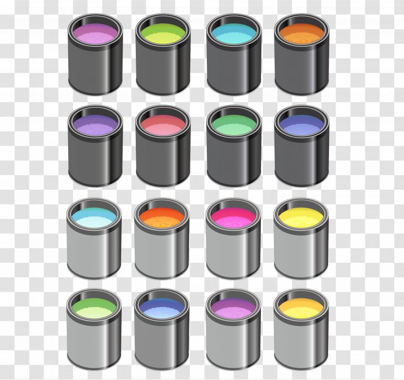 Painting Tin Can Adobe Illustrator - Brush - Vector Color Paint Bucket Transparent PNG