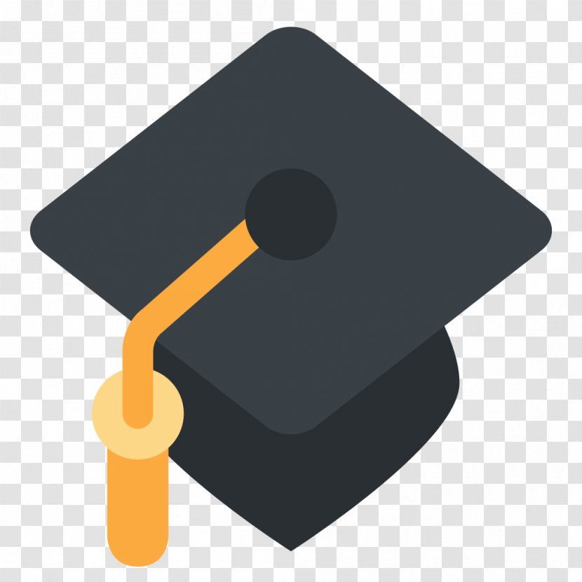 Emoji Square Academic Cap Graduation Ceremony Emoticon SMS - Sticker Transparent PNG