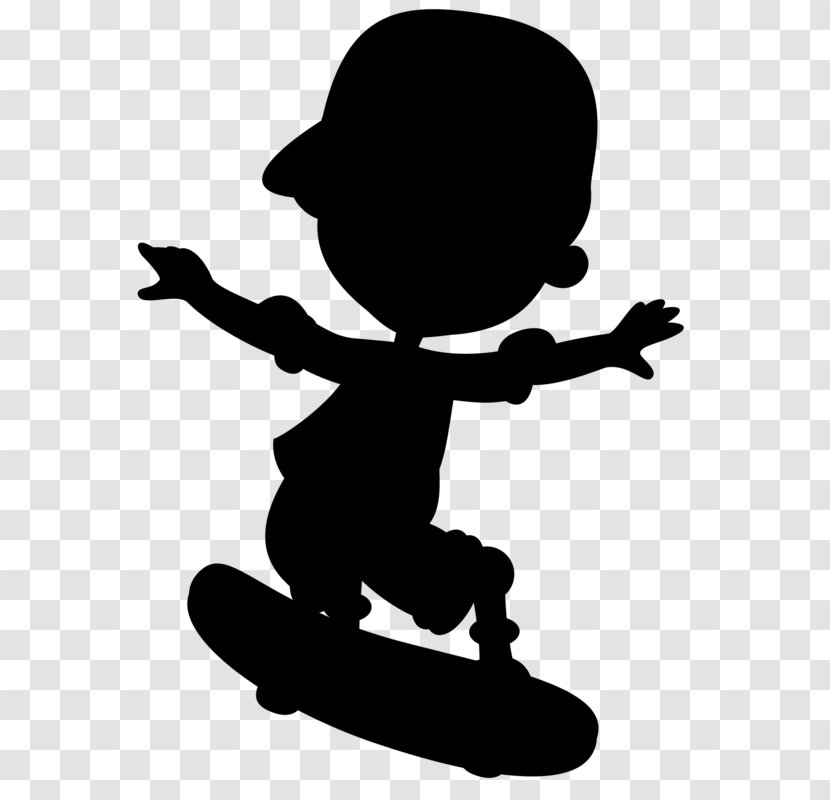 Human Behavior Shoe Clip Art Silhouette - Skateboarding Transparent PNG