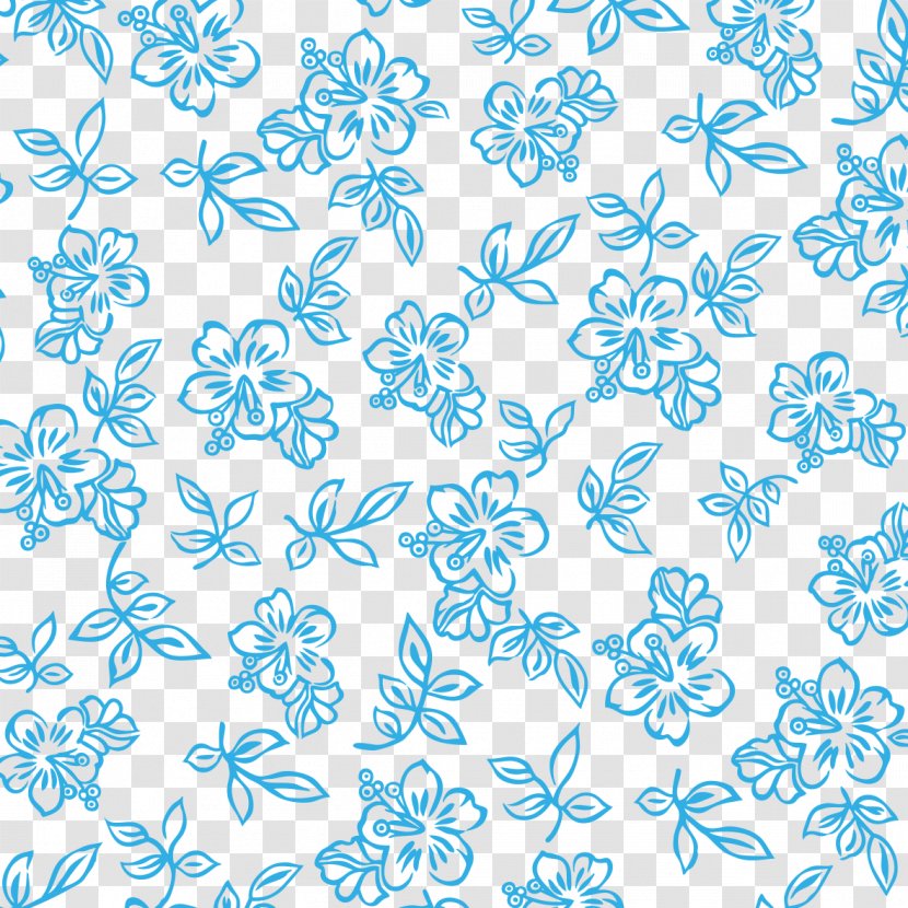 Blue Flower Pattern - Organism - Point Transparent PNG