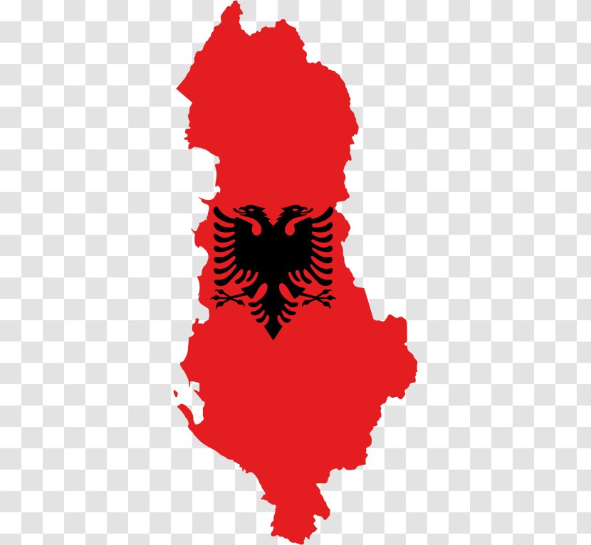 Flag Of Albania National - Silhouette Transparent PNG