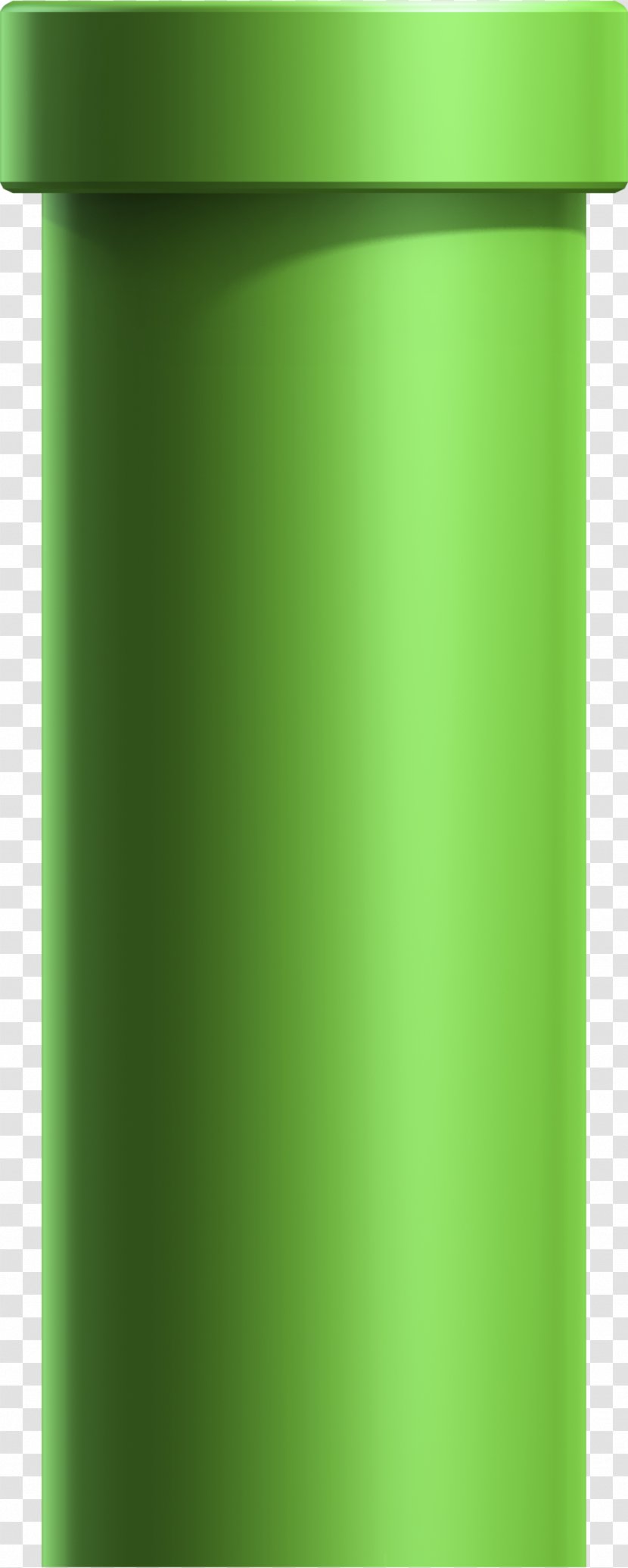 Cylinder Bottle - Green - Pipe Transparent PNG