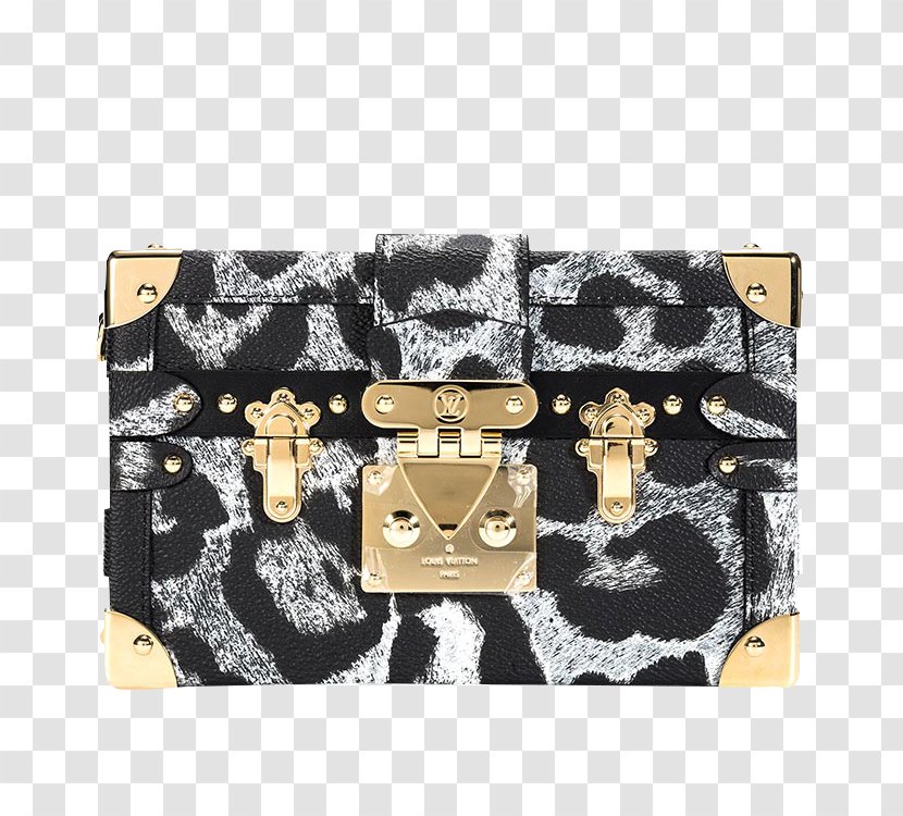 Handbag Louis Vuitton Prada - Ms. Bag Black And Gray Leopard Positive Transparent PNG