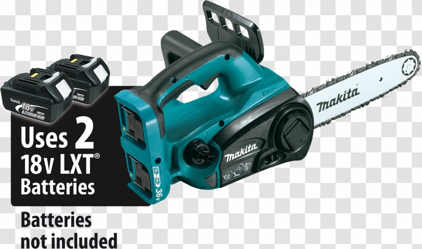 Makita XCU02Z Battery Chainsaw Cordless - Lithium - Saw Chain Transparent PNG