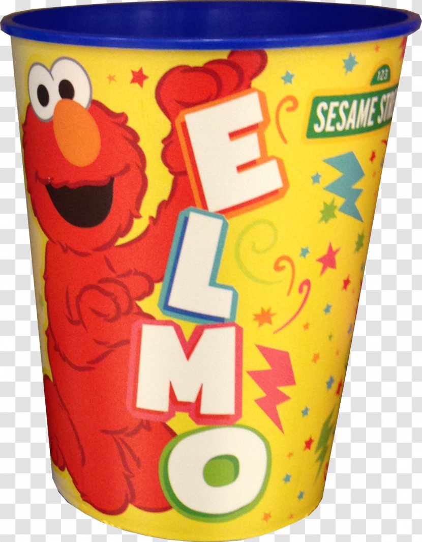 Elmo Cookie Monster The Muppets Plastic Cup - Sesame Transparent PNG