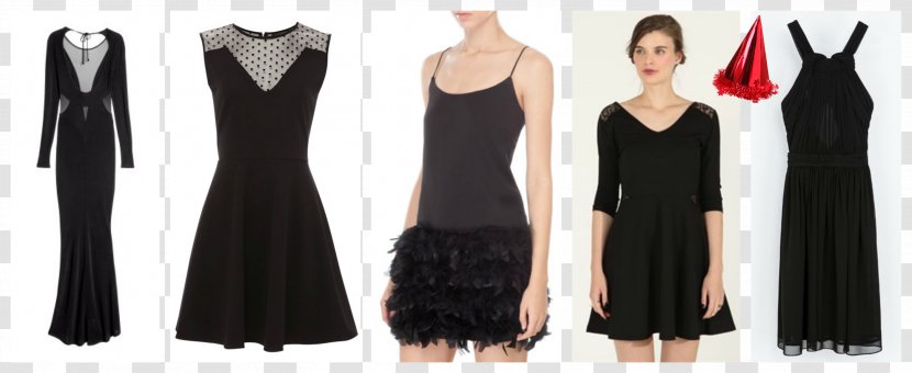Little Black Dress H&M Bershka Fashion - Silhouette Transparent PNG