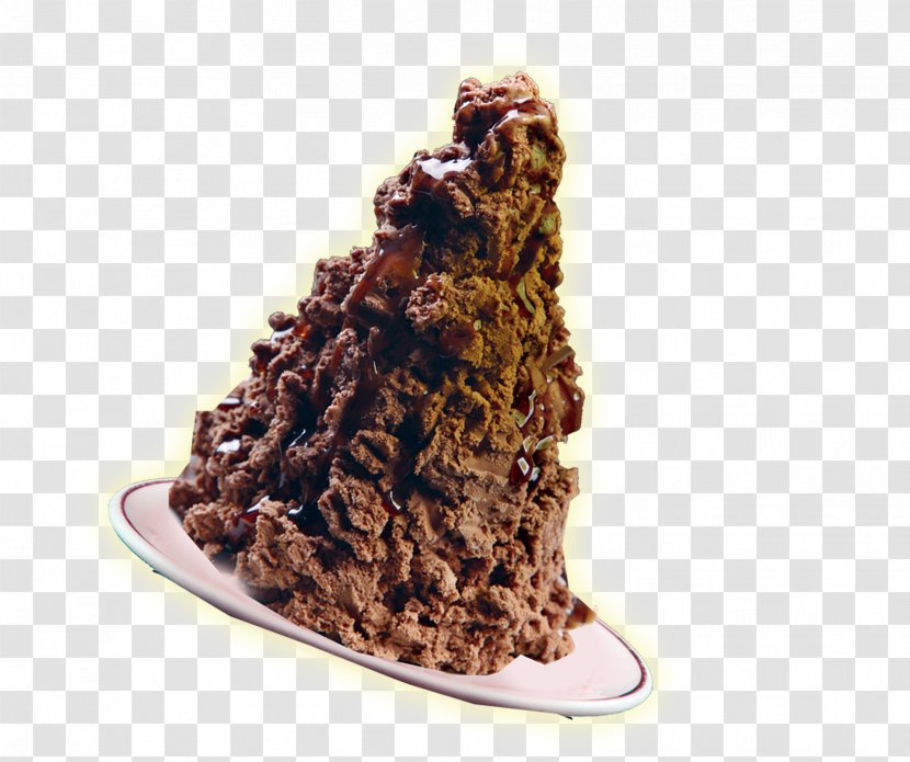 Chocolate Ice Cream Brownie Transparent PNG