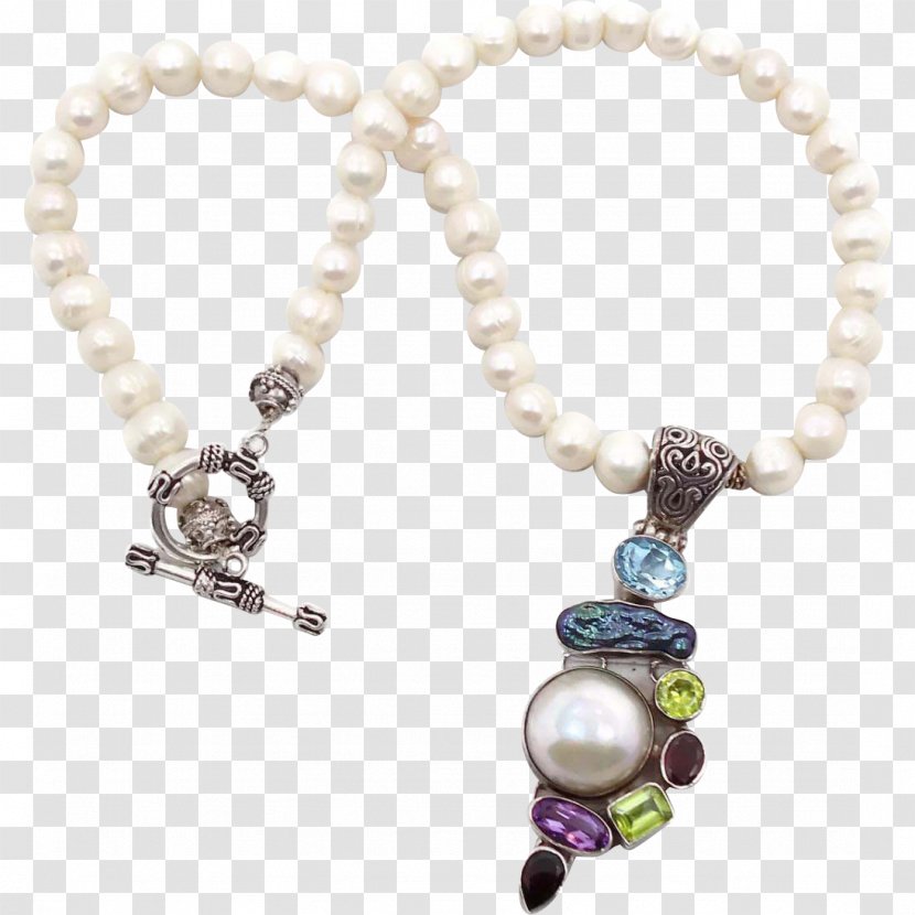 Pearl Necklace Jewellery Cultured Freshwater Pearls - Pendant Transparent PNG