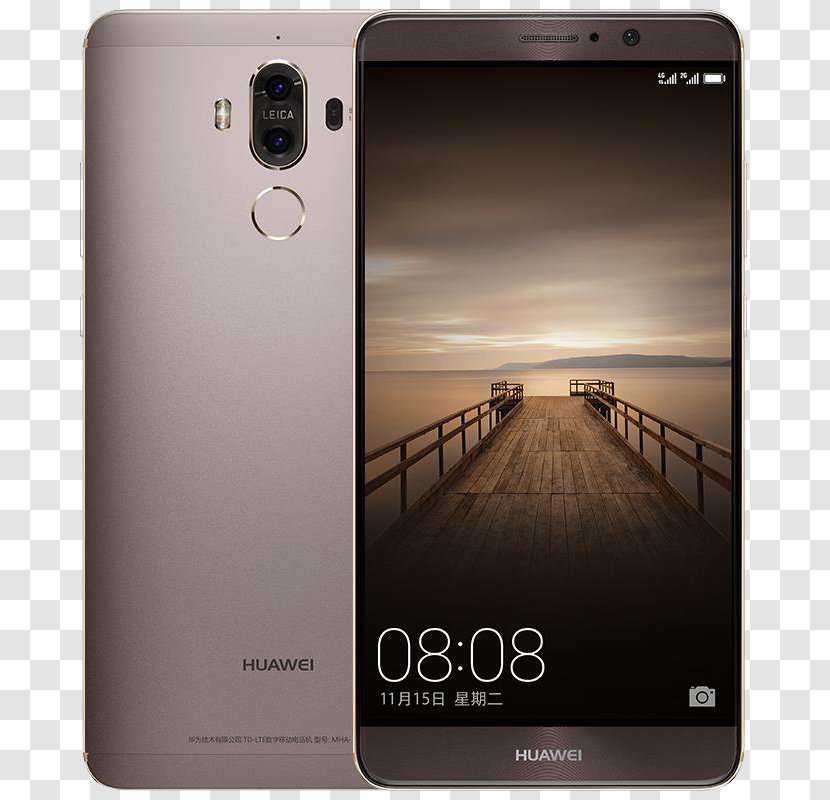 Huawei Mate 9 Smartphone 4G Android - Communication Device - Gray Sky Phone Transparent PNG