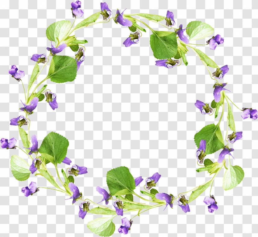 Flower - Purple - Pretty Creative Garland Transparent PNG