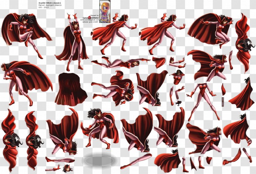 Wanda Maximoff Marvel: Avengers Alliance PlayStation Sprite Witchcraft - Scarlet Witch Transparent PNG