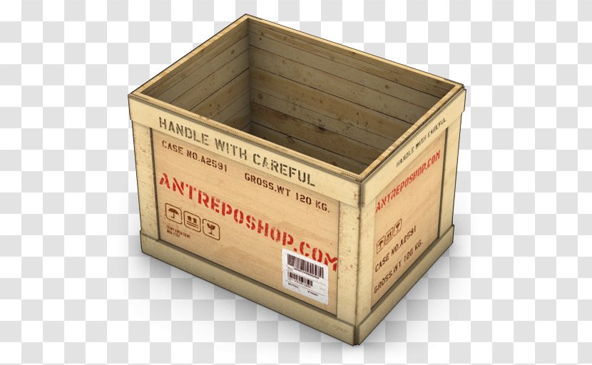 Wooden Box Shipping Container - Intermodal - Desktop Transparent PNG