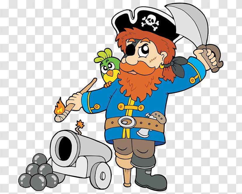 Cannon Piracy Royalty-free Clip Art - Cartoon - The Pirate Fired Transparent PNG