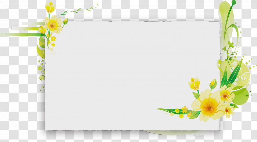 Background Flowers Frame - Leaf - Paper Wildflower Transparent PNG