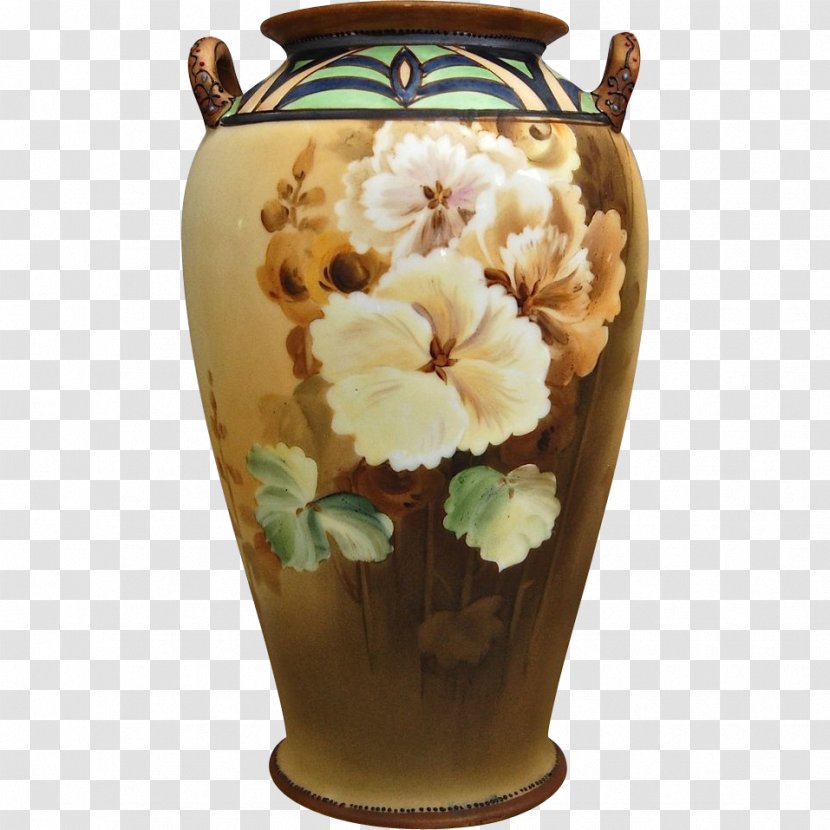 Porcelain Ceramic Vase Noritake Art - Hand-painted Flowers Background Material Transparent PNG