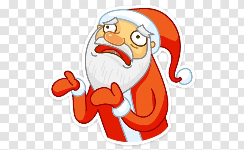 Ded Moroz VKontakte Sticker Grandfather MY - Go Santa Transparent PNG