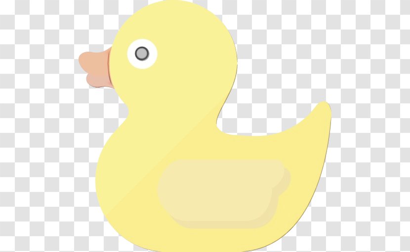 Duck Rubber Ducky Yellow Bird Ducks, Geese And Swans - Waterfowl Beak Transparent PNG