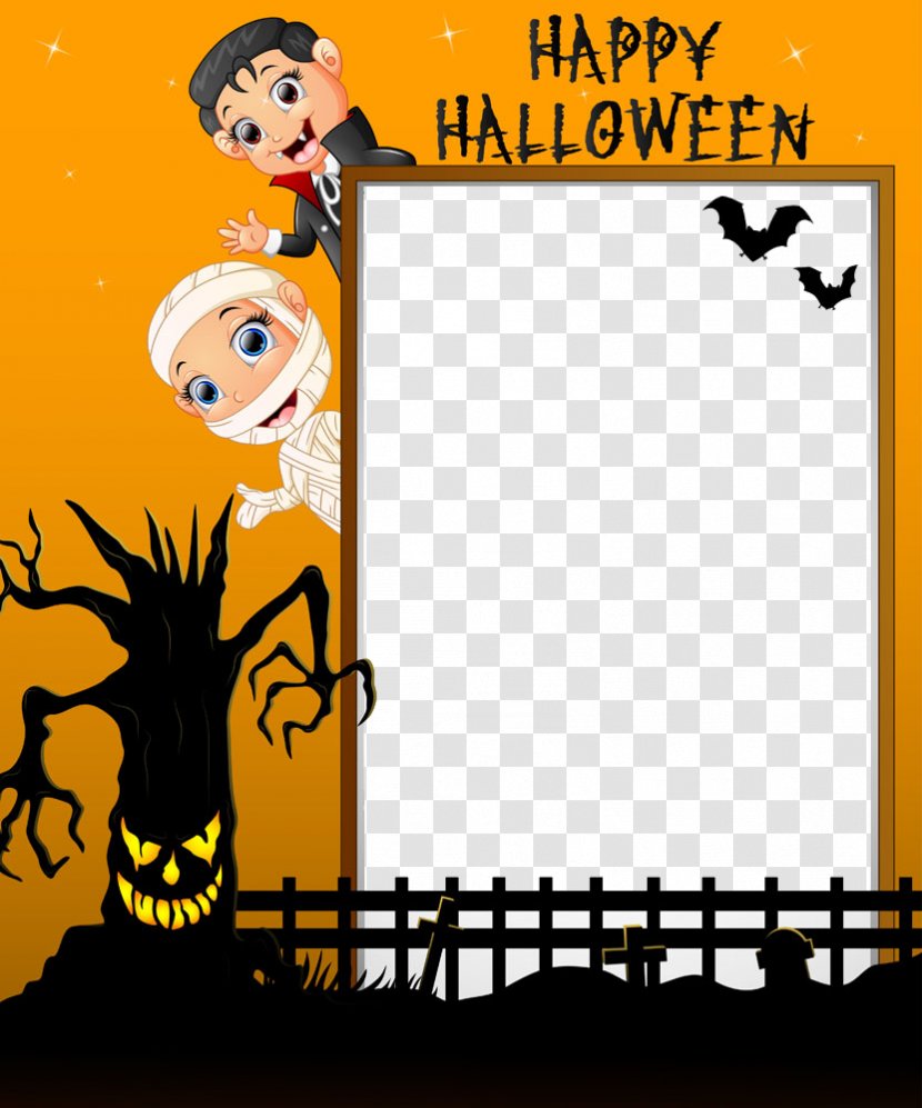 Halloween Illustration - Convite - Vector Border Transparent PNG