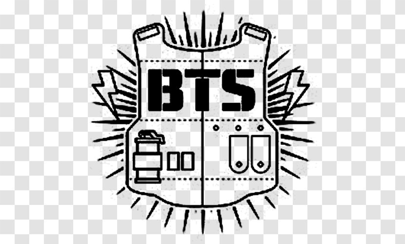 BTS Drawing Logo K-pop - Silhouette - Frame Transparent PNG